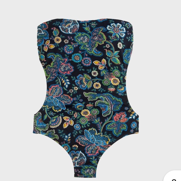nwt j crew Paisley Print Swimsuit - Multicolor size 0 - Picture 1 of 6